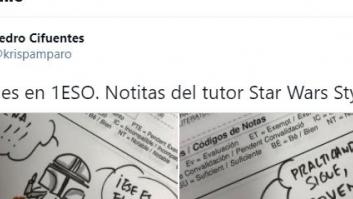 Un profesor triunfa con las originales valoraciones que les hace a sus alumnos
