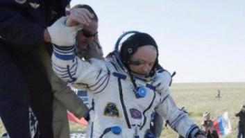 Tres astronautas regresan a la Tierra con el balón del Mundial de Rusia