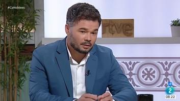 Preguntan a Rufián por el rey Juan Carlos I y él sorprende haciendo esta comparación