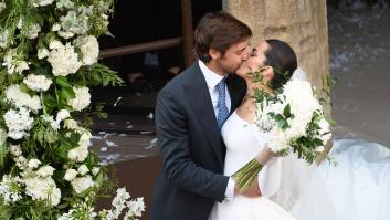 Del más clásico al más rompedor: los tres vestidos de novia de Marta Lozano