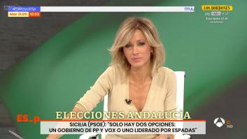 Susanna Griso, tajante como pocas veces con un político: "No es verdad, dice una mentira"