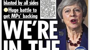 Las portadas británicas del acuerdo del Brexit: de "estamos en el Breximierda" a "toma a May o échala"