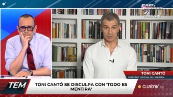 Toni Cantó escucha cómo le dicen que es de derechas y así reacciona en directo