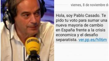La aplaudida respuesta de Isaías Lafuente al SMS de Pablo Casado