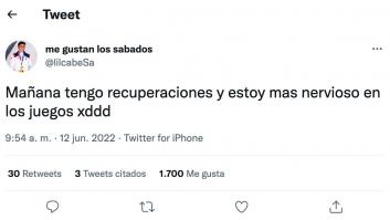 Alberto Ginés pone este tuit, su profesor lo lee y le suelta esta maravilla al acabar el examen