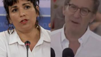 Teresa Rodríguez se dirige por su nombre a Feijóo para responderle tras sus polémicas palabras