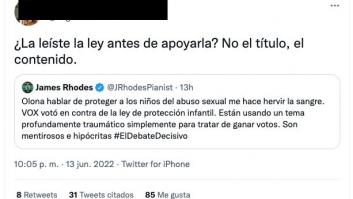 La respuesta de James Rhodes a este tuit arrasa y hasta Ione Belarra acaba interviniendo