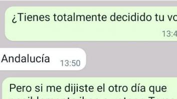 La conversación de WhatsApp que muestra lo que les puede pasar a muchos el 19-J
