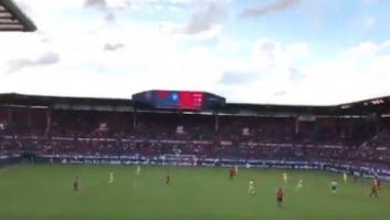 La afición del Osasuna se solidariza con la víctima de 'La Manada'