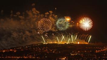 Los fuegos artificiales de Año Nuevo en Barcelona provocan un incendio forestal en Montjüic