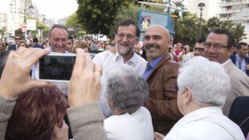 Rajoy se echa a la calle en Benidorm