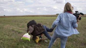 La reportera Petra László, condenada a tres años de libertad condicional por patear a refugiados