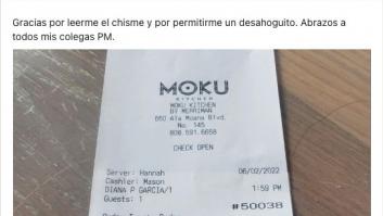 Se le bloquea la tarjeta de crédito al ir a pagar y la reacción del restaurante es para verla