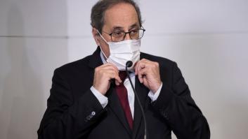 Torra, procesado otra vez por no quitar la pancarta de los presos del 1-O