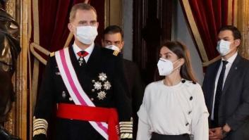 Así ha sido el sobrio 'look' de la reina en la Pascua Militar