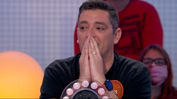 Luis, concursante de 'Pasapalabra', no puede contener las lágrimas: "Eres la leche, tía"
