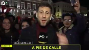 "Estoy llorando": aplausos a este reportero de Telemadrid por lo que hizo en las Campanadas