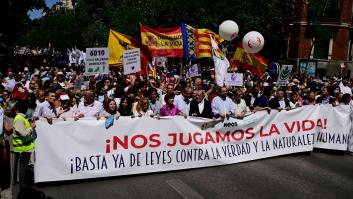 20.000 personas celebran la derogación del aborto en EEUU convocadas por Mayor Oreja y con presencia de Vox