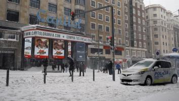 Lo que ha hecho un hombre en la Gran Vía de Madrid en pleno temporal llega hasta la BBC