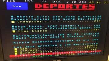 El error de campeonato del Teletexto que enfada a los sevillistas
