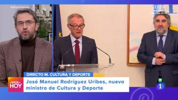 El "momentazo" de Máximo Huerta al informar en directo sobre su sucesor como Ministro de Cultura