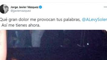La respuesta de Jorge Javier Vázquez a Andrea Levy: ojo a la foto que utiliza