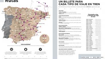 Renfe la lía con este mapa: si te fijas bien, los fallos de geografía son muy evidentes