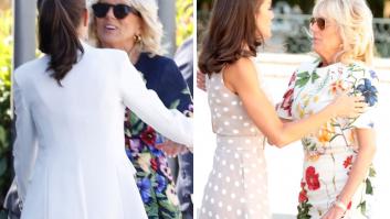 A una experta en imagen le chirría lo que ocurre en estas dos fotos de Letizia y Jill Biden