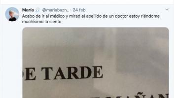 Los dos apellidos de un médico hacen las delicias de Twitter: "No puedo parar de reír"
