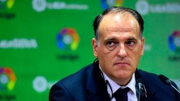 Javier Tebas, sobre la final de Copa: "Se debería aplicar el 155 en el Wanda Metropolitano"