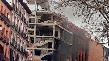 Las imágenes de la gran explosión que ha destrozado un edificio en el centro de Madrid