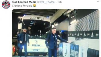 El comentado gesto de Cristiano Ronaldo a su llegada al estadio: el coronavirus es el culpable