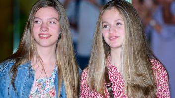 Girona recibe entre pitos y aplausos a la princesa Leonor y la infanta Sofía en su primera visita oficial