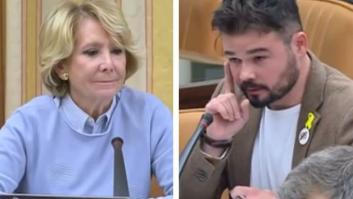 Este momento de Esperanza Aguirre y Rufián se ha visto 1,6 millones de veces desde el viernes