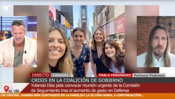 Encontronazo entre Joaquín Prat y el portavoz de Podemos en 'Cuatro al día': "Ayer mentiste"