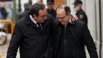 Turull, al borde de las lágrimas a su llegada al Supremo