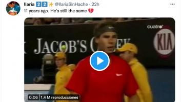 Recuperan un momento de Rafa Nadal de hace 11 años: seis segundos que dan la vuelta al mundo