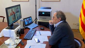 Hay muchas risas con esta foto de Torra y para ver la razón tienes que mirar a la izquierda