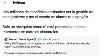Cisma en la derecha: Ortega Smith llama "mezquino" a Egea por subir un montaje de Abascal