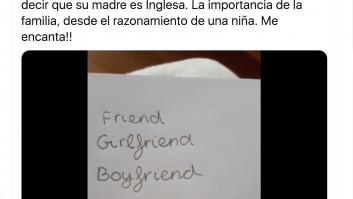 Cuatro palabras en inglés y un final inesperado: el razonamiento de una niña española que arrasa en Twitter