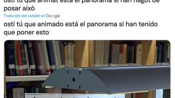 Encuentra este cartel en una biblioteca: la letra podría ser más grande pero se lee de lujo