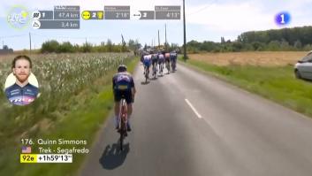 El comentarista del Tour en TVE cae: se da cuenta al rato y en Twitter ya es 'trending topic'