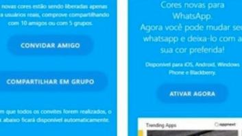 El último timo de Whatsapp promete cambiar la app de color