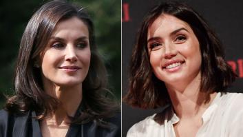 El vestido que Ana de Armas 'copió' a la reina Letizia y que llama la atención de la prensa extranjera