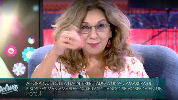 Lolita 'cuela' en 'Sálvame' una promoción del programa de Antena 3 que compite con 'Sálvame'