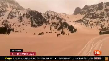La impresionante foto del Pirineo marrón tras una 'lluvia de barro'