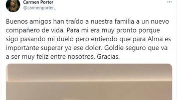 Carmen Porter sube una foto de su perro y la gente no puede creerse dónde ha puesto al animal