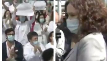 Los sanitarios de Ifema, ante Díaz Ayuso: "¡Sanidad pública!"