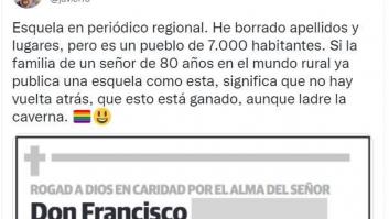 La esquela que dice mucho más de lo que parece: para muchos, un símbolo de victoria