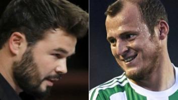 El contestado tuit de Gabriel Rufián sobre PP, C's y este futbolista